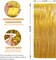 3 Pack 3.3 x 9.9 ft Gold Foil Fringe Glitter Curtains Party Decorations, Tinsel Backdrop for Parties, Door Streamers for Birthday, Photo Booth Backdrops, Party Decor